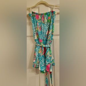 EUC Lilly Pulitzer Ritz Romper XS You Gotta Regatta